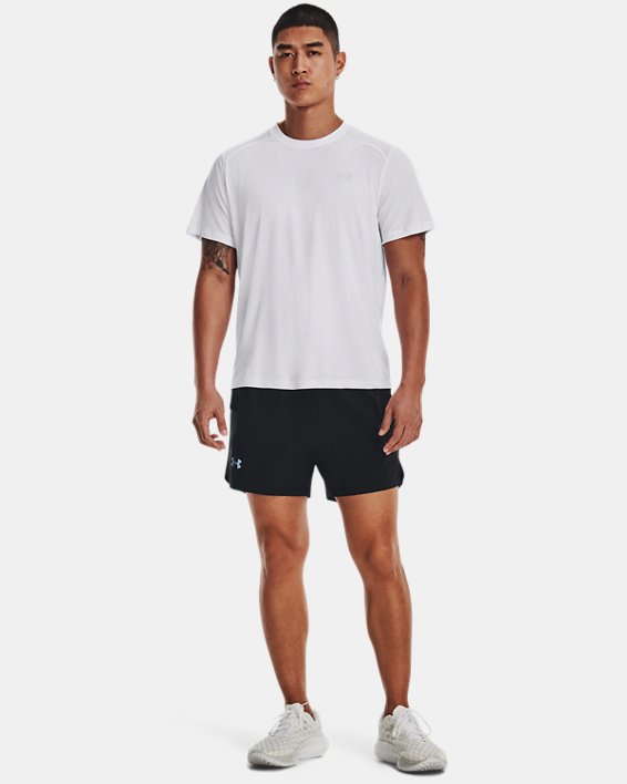 Men's UA CoolSwitch Run Short Sleeve in White image number 2
